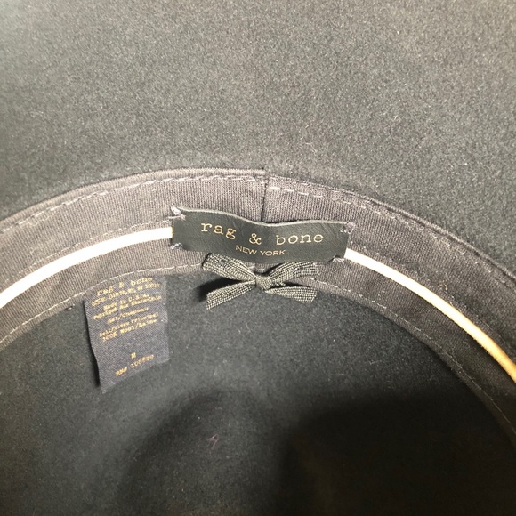 Rag & Bone Wool Fedora Black, sz. Med - Picture 6 of 6